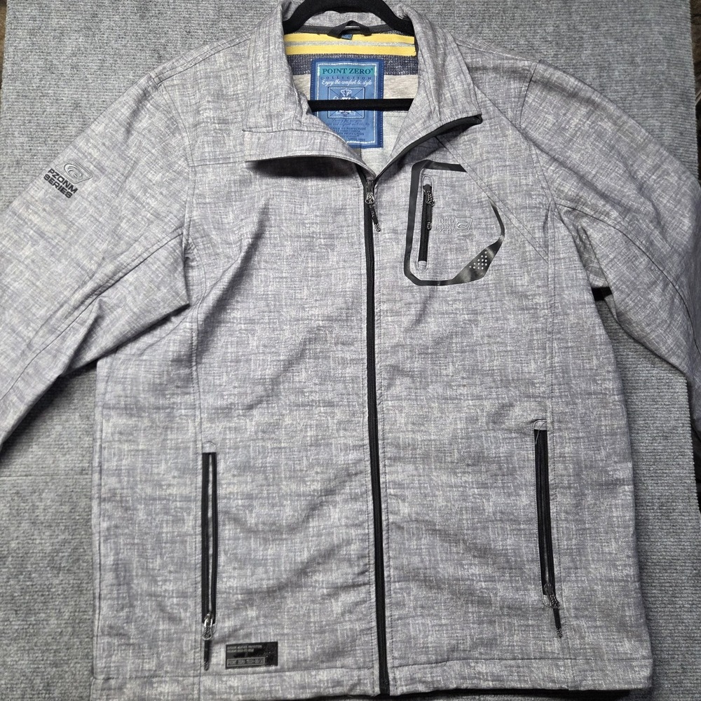 Point Zero Tech Buckle Exclusive Soft Shell Jacket Mens XL Gray Snowboarding
